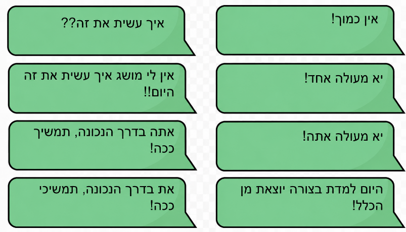 הודעות וואטסאפ